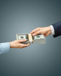 Money Stack in Hands Mockup PSD 153592 Yellow Images